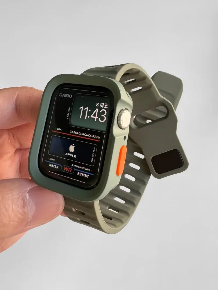 Tpu Case And Silicone Strap for Apple Watch Ultra2 S9 8 7 6 5 4 SE i Watch 49mm 45mm 44mm 41mm 40mm Protective Cover Bracelet