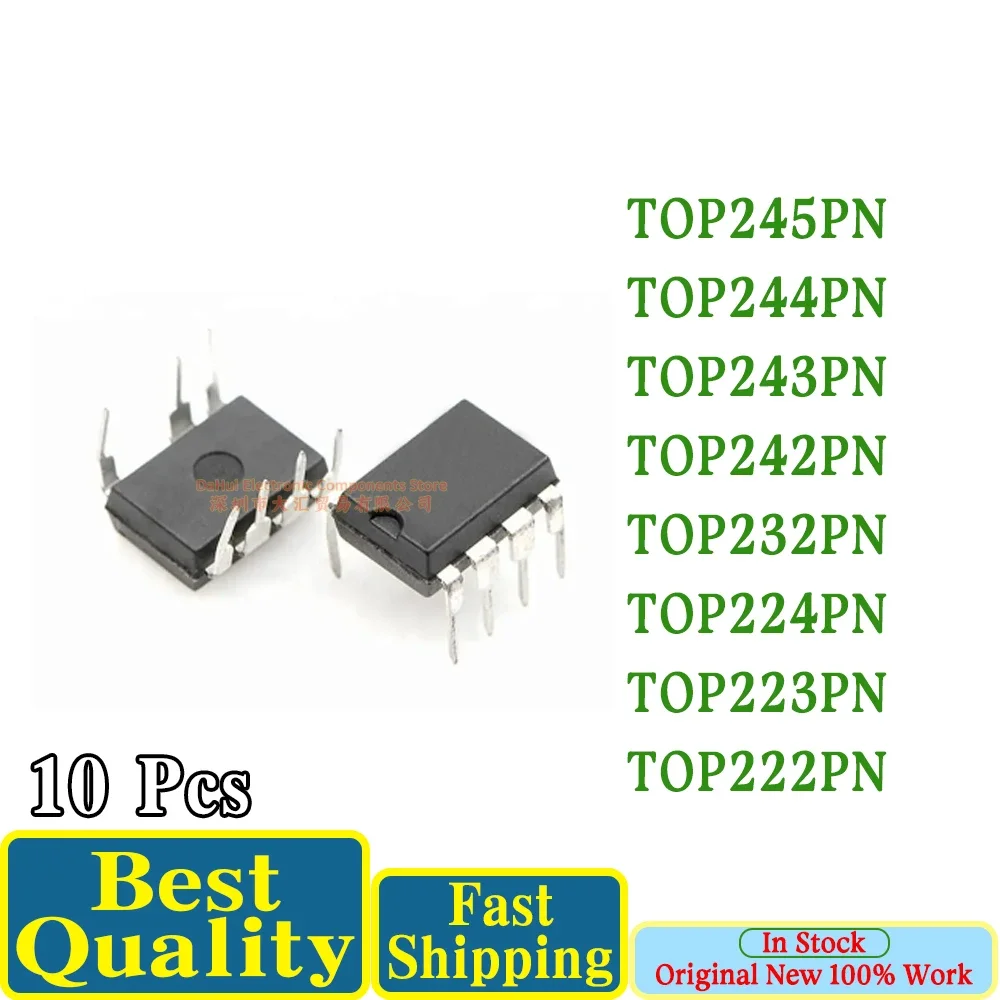 (10piece)100% New TOP245PN TOP244PN TOP243PN TOP242PN TOP232PN TOP224PN TOP223PN TOP222PN DIP-7 Chipset In DAHUI Stock