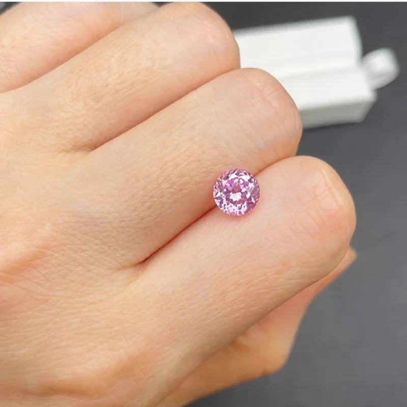 Lab Grown Colorful Sapphires Pink Color Round Cut Multi-color Gems for Jewelry Setting&Custom Design Selectable  Certificat