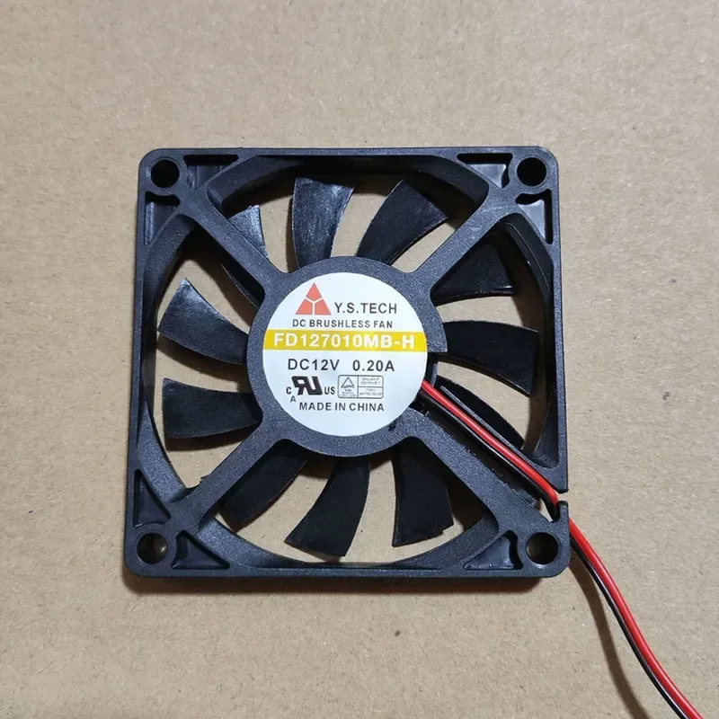for FD127010MB-H for Taiwan Yuanshan Y.S.TECH 7010 12V 0.20A 4-Wire PWM Speed Control Temperature Control Fan