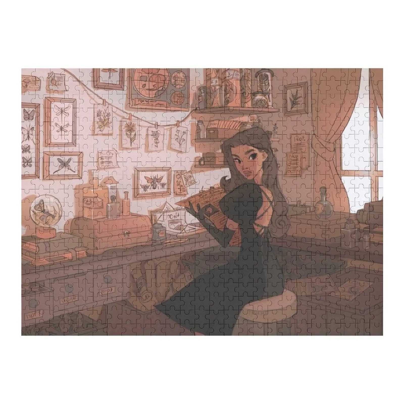 

Пазл ведьмы на заказ для детей, деревянный пазл для детей