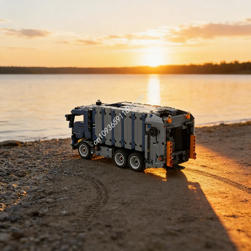 

936pcs MOC Technical Garbage Model Building Blocks Construction Assemble DIY Toy Creative Idea Brick Christmas Gifts Education