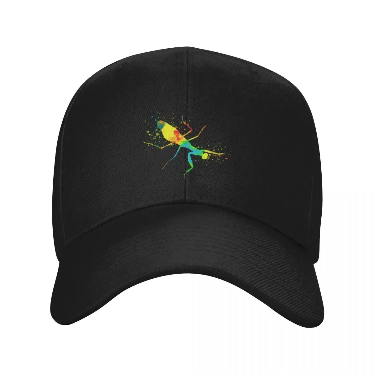 Mantis colorful watercolors insect bugs Baseball Cap Golf Hat Sports Cap Ball Cap Women Caps Men's