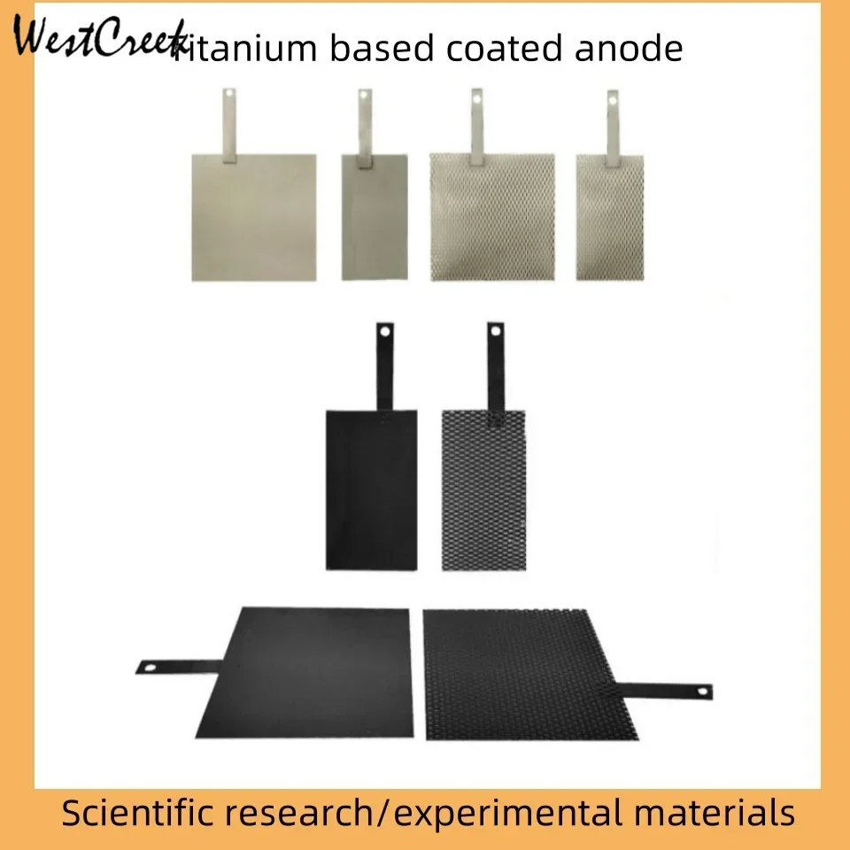 WESTCREEK 50mmx100mm Ti based anode/ruthenium iridium tantalum/tin antimony titanium mesh, electroplating electrolysis