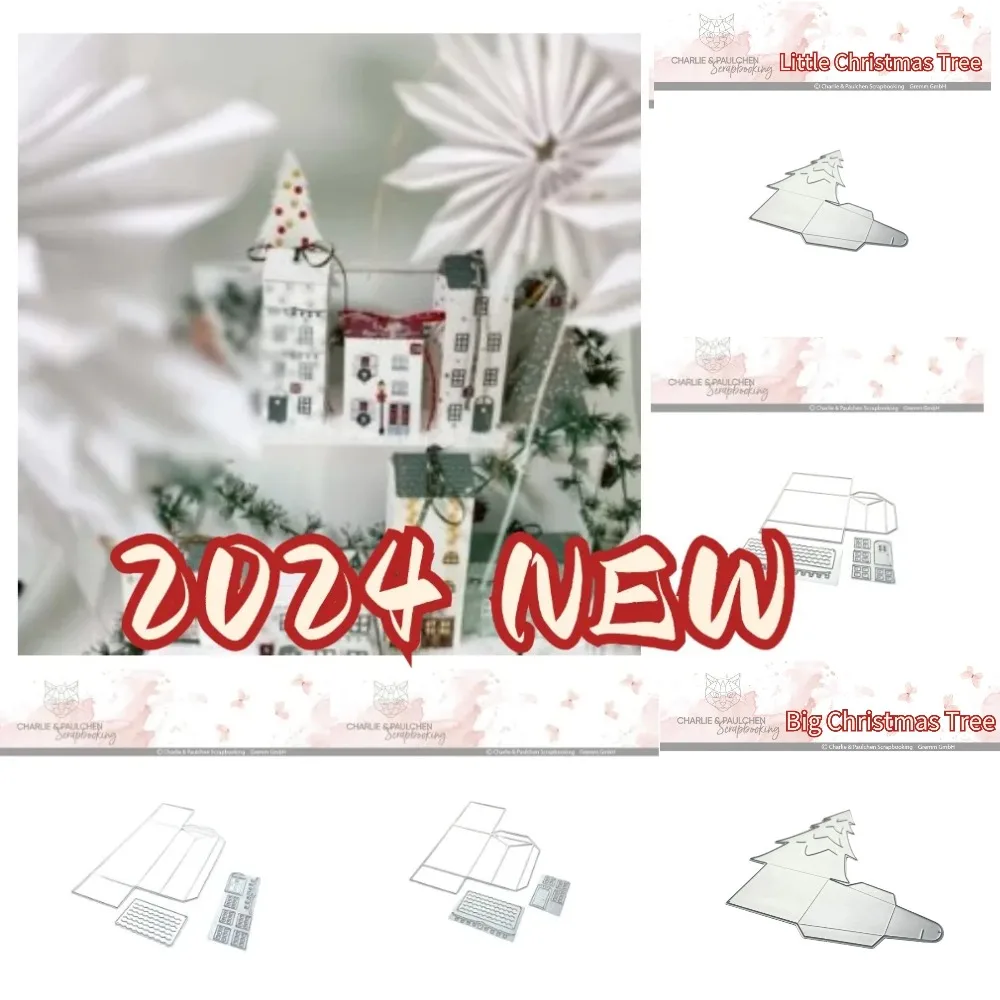 

Рождественская Складная Подарочная коробка, металлические Вырубные штампы для «сделай сам», скрапбукинг, ремесла, вырезанные трафареты, изготовитель, шаблон для фотоальбома ручной работы