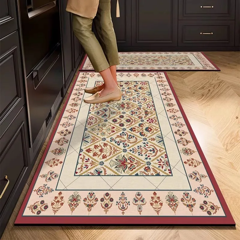 Kitchen Carpet Super Absorbent Rug Diatom Mud Mat Long American Style Non-slip Carpets Home Decoration Rugs Alfombras De Cocina