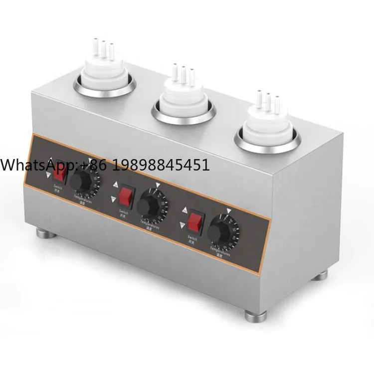 

Electric Hot Cheese Sauce Heater 1/2/3/4 Bottles Sauce Warmer Dispenser
