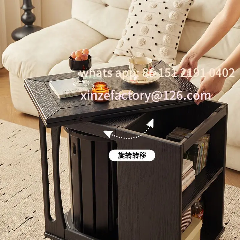 

Customizable Multifunctional Side Table Solid Wood Movable Deformation Integrated Coffee Table Combination