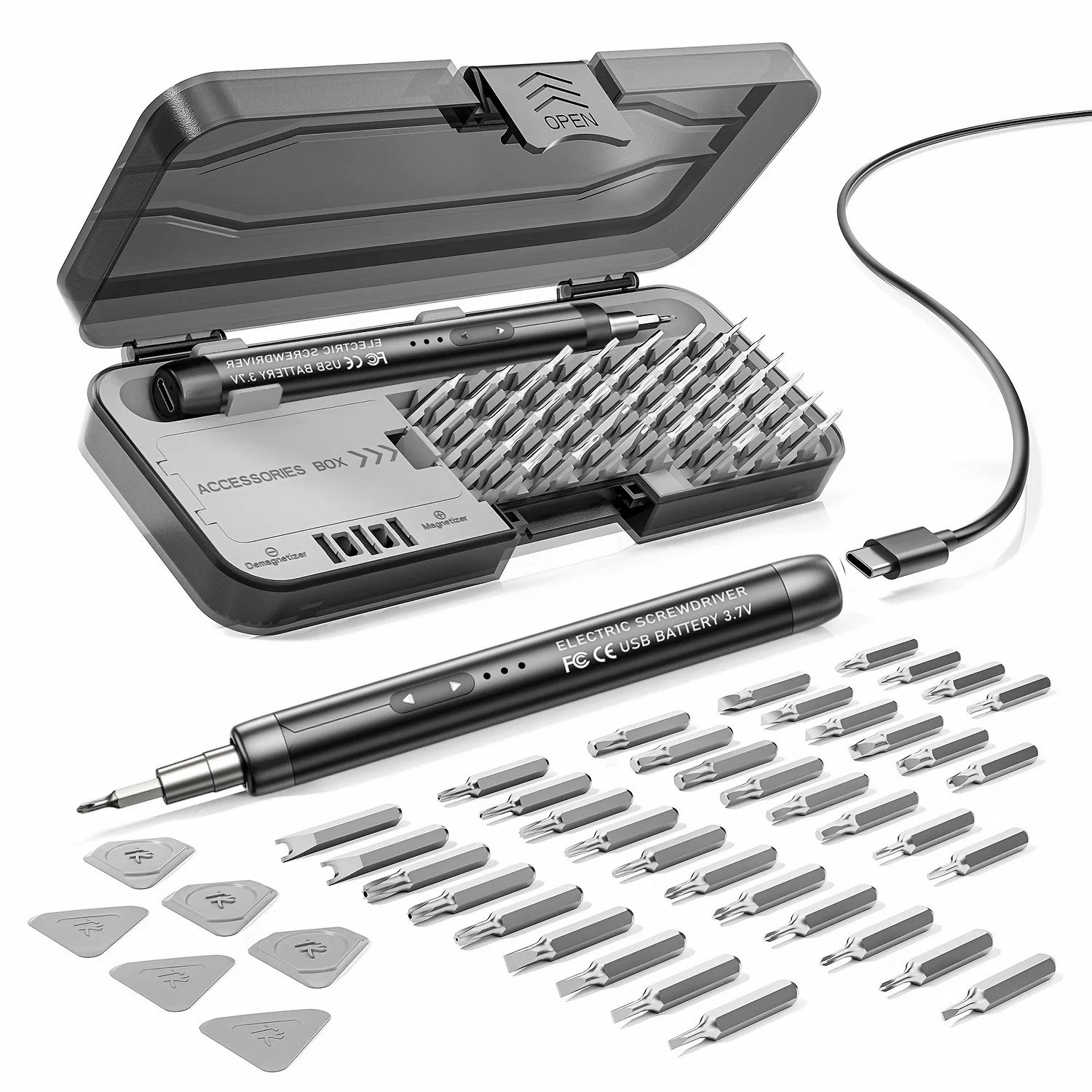 Effective Household Mini Cordless Screwdriver Precision Repair Toolbox Watch Phone  Computer Disassembly