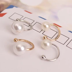New Imitation Pearl Wrap Ear Cuff Cartilage Clip On No Piercing Earings Fashion Jewelry Brincos for Women Bijoux Wedding Gift