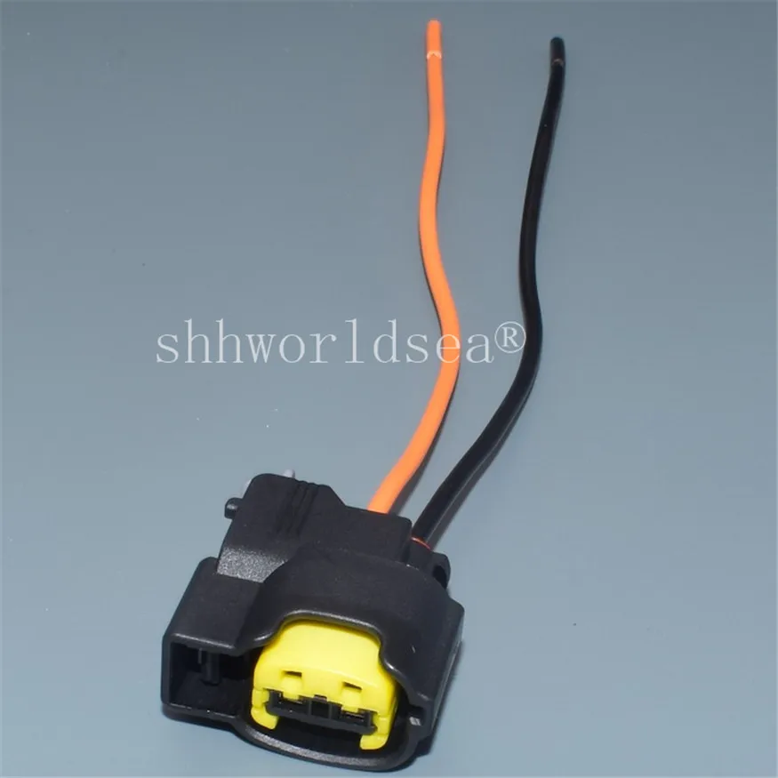 1 Set 2 Pin Female Automotive Ignition Coil Plug Horn Socket Waterproof Female Wire Connector 49093-0211 For KIA HYUNDAI