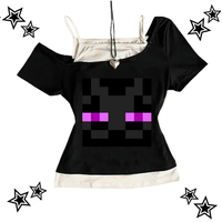Vintage Punk Emo girl Hip hop Top Women's sexy Crop Tops Corset Tank Top Street Baby Tees Clothing Gothic Printed Y2k Clothes