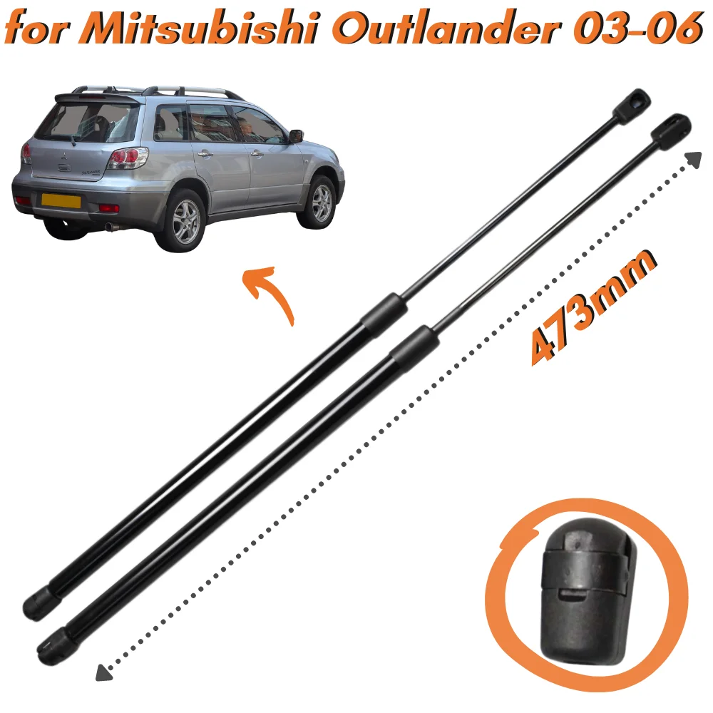 

Qty(2) Trunk Struts for Mitsubishi Outlander Sport Utility 2003-2006 18.26inch MR991807 MR991808 Rear Tailgate Boot Lift Support