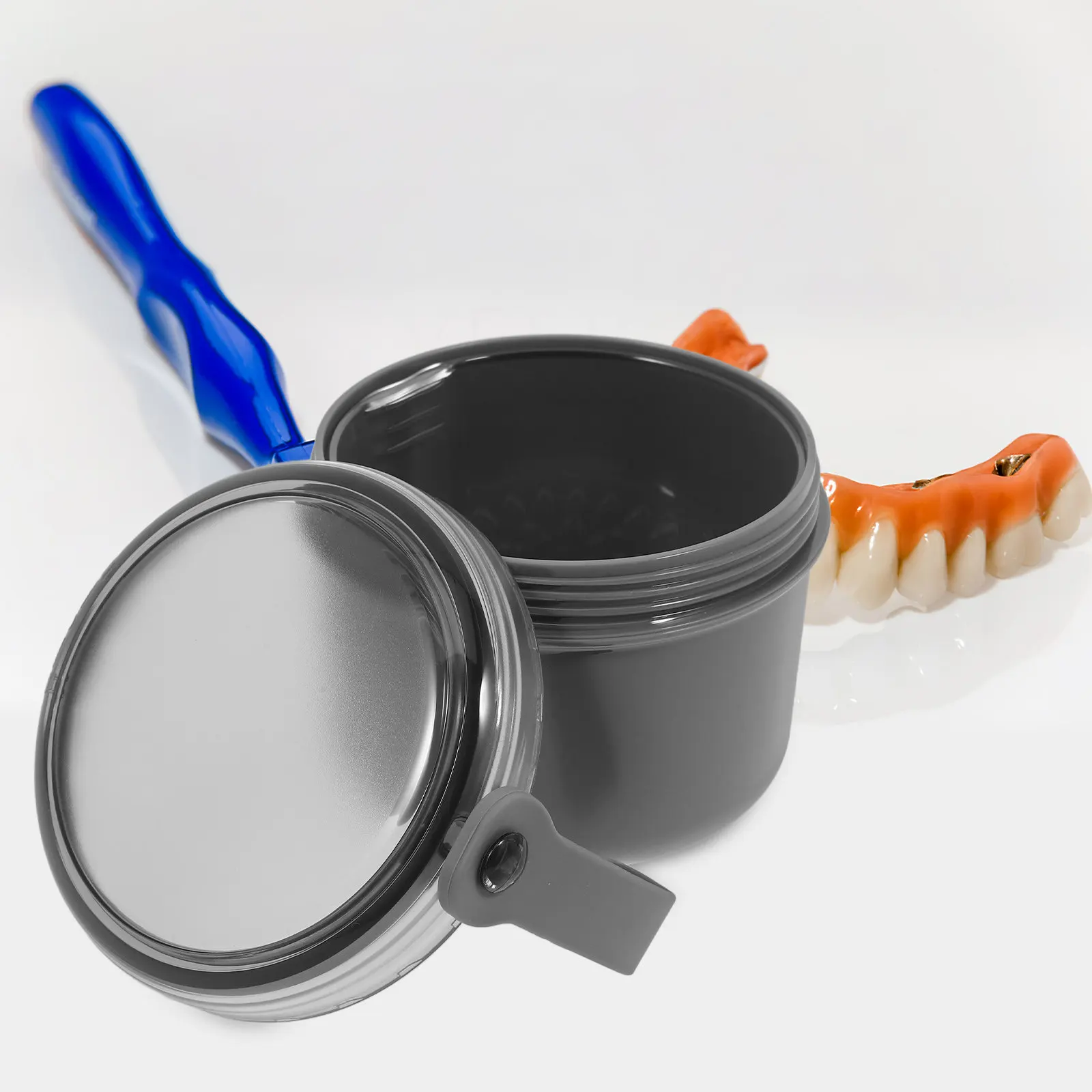 

Коробка для хранения зубных протезов с дышащим дизайном, портативный футляр для ретейнеров, контейнер для протезов для путешествий, кемпинга, командировок