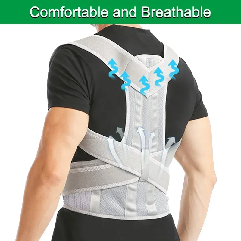 

Back Brace Posture Corrector for Women & Men,Back Straightener, Scoliosis and Hunchback Correction,Adjustable Posture