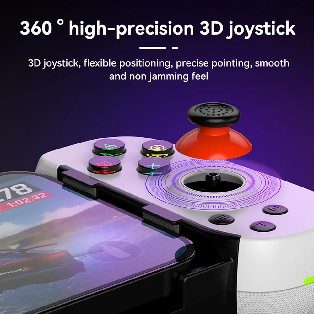 D6DP Gamepad wireless Stretching Controller di gioco allungabile Maniglia Bluetooth Pad per telefono Android Gamepad Accessori di gioco