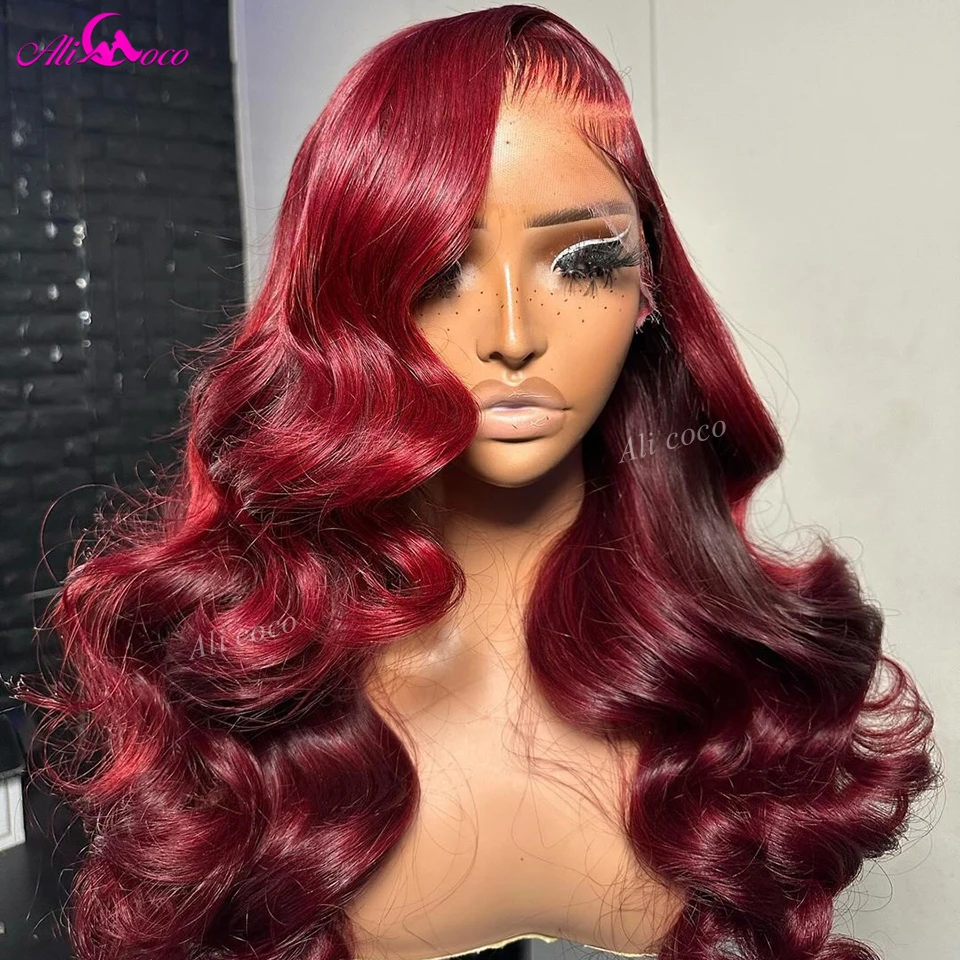 

13x6 99J Lace Front Wigs Human Hair 13X4 Body Wave For Women Lace Frontal Wigs Human Hair 5x5 Closure Wig 200 Density