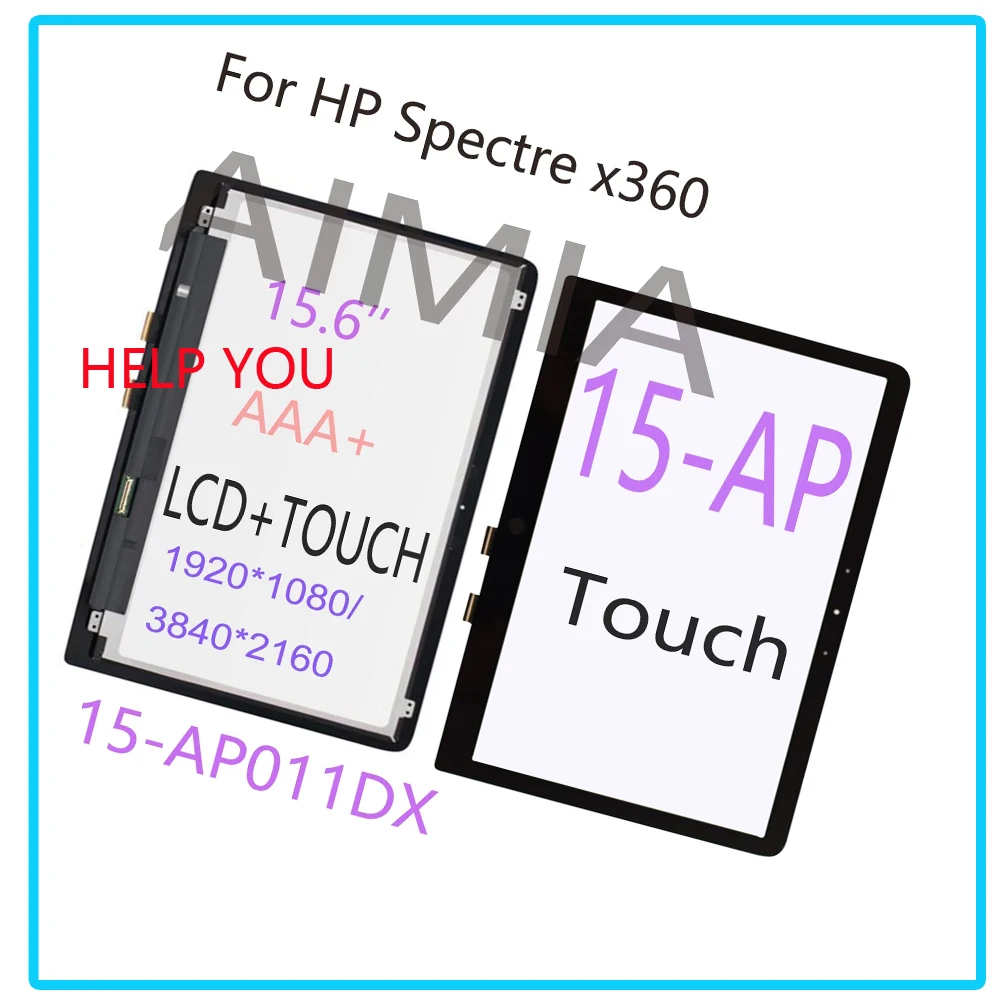 

15,6-дюймовый ЖК-дисплей для HP Spectre X360 15-AP 15-ap001nx 15-ap012dx 15-ap000na ap003ng ap006ng TPN-Q168 ЖК-дисплей с сенсорным экраном в сборе