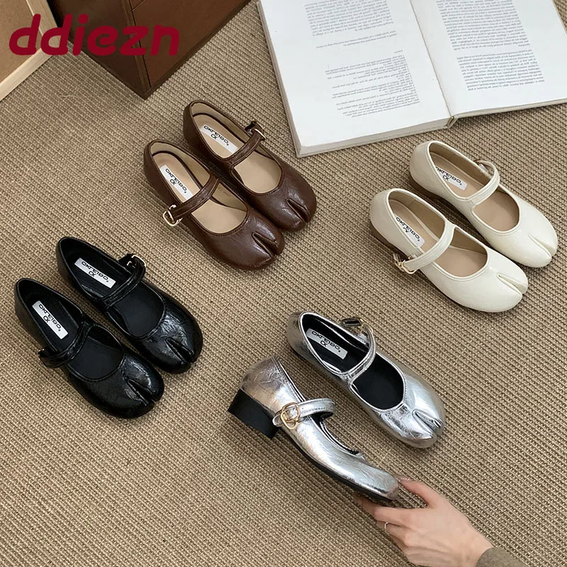 

Модная женская обувь с необычным носком на низком каблуке, женская обувь Мэри Джейн на мелком роскошном ремешке с пряжкой, новинка 2023 года