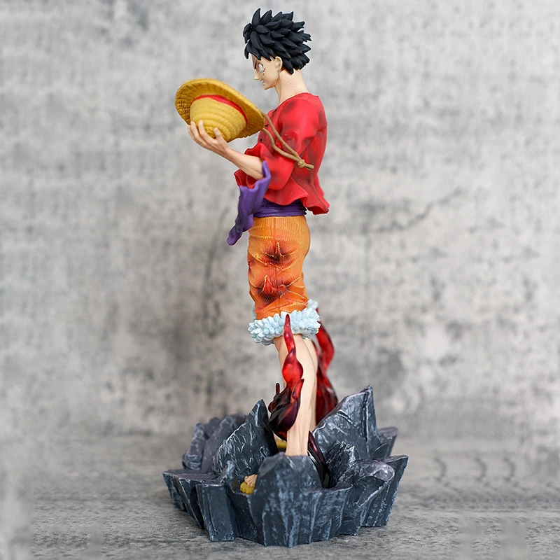 Anime One Piece Luffy Action Figure Monkey D Luffy Figuras Manga Figurine 24.5cm GK Statue Model Ornaments Toys Gift for Kids