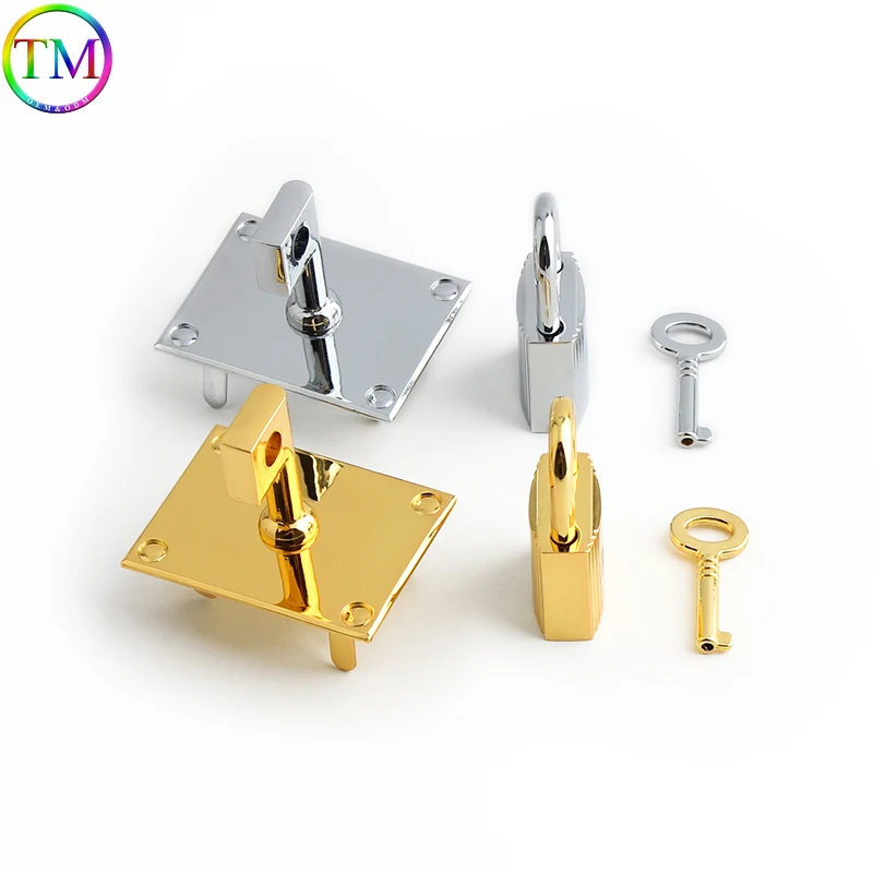 1-5PCS Metal Clasp Lock For Women Handbags Shoulder Bags Closures Snap Clasps Plates Buckle Turn Twist Locks DIY Accessories