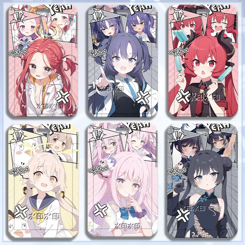 Blue Archive Sorasaki Hina Takanasi Hosino Card Protector Anime ID Card Cover Student Meal Badge ID Holder Card Holder