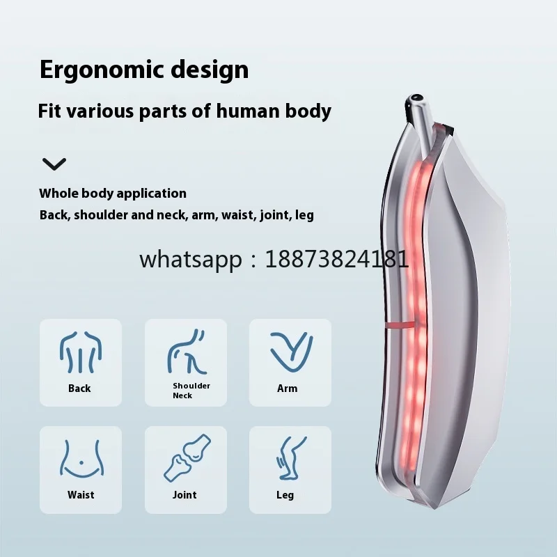 USB Electric Micro-Current Hot Compress Vibration 3-Gear Adjustment Muscle Soreness Relief Fascia Knife Household