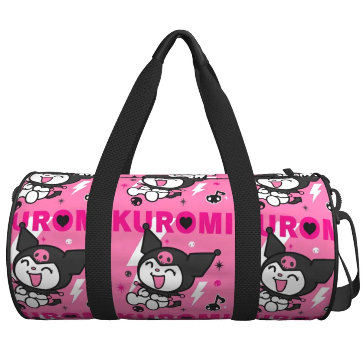 

Travel Bag Kawaii Kuromi Japanese Cartoon Gym Bag Purple Waterproof Sports Bags Large Yoga Handbag Fitness Bag For Men Women