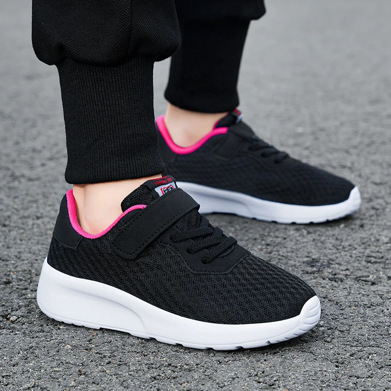 Sport Kinder Atmungsaktive Turnschuhe Jungen Sport Laufschuhe Bequeme Kinder Mädchen Freizeit Trainer Schule Mesh Walking Schuhe – Detail 13