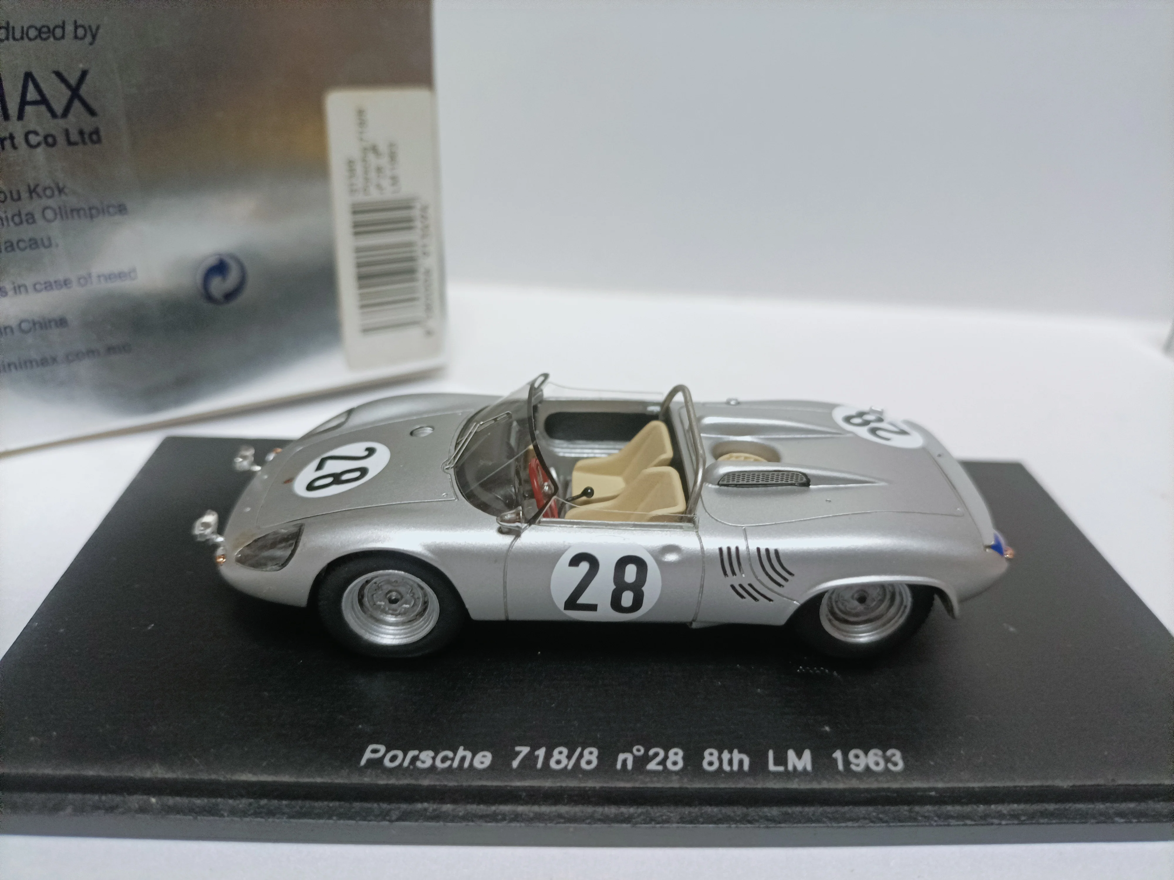 سبارك 1 43 بورش لو مان رالي سيارة موديل بورش 718/8 8th LM 1963