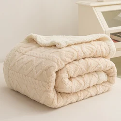 Spring Summer Quilt Blankets Soft Warm Double Faces Sherpa Plush Blankets Home Office Nap Sleeping Airplane Mink Throw Blankets