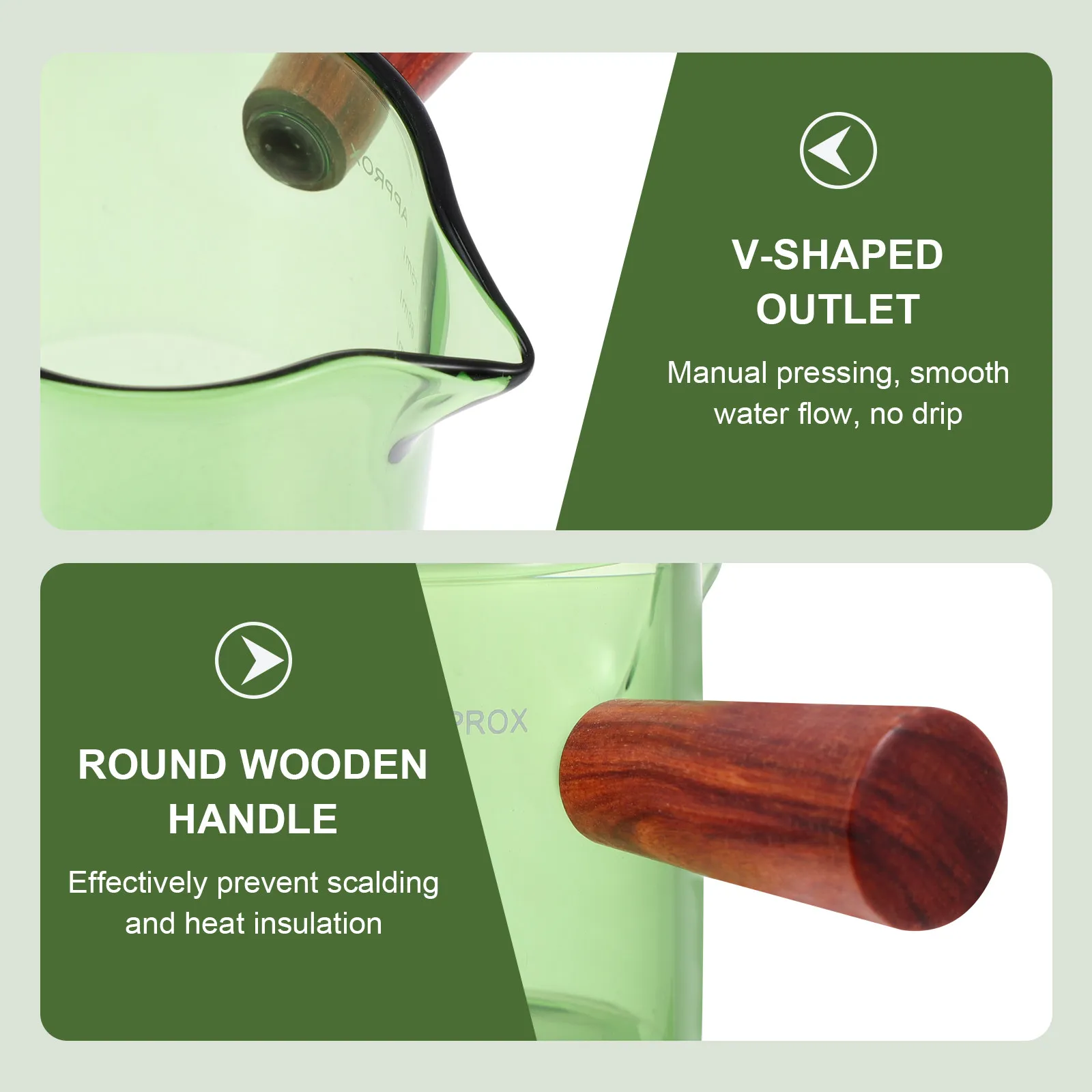 

Glass Milk Jar Simple Design Coffee Container Smooth Surface Practical Convenient Use Milk Jug Coffee Pitcher