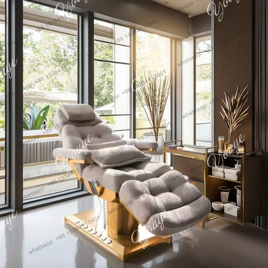 yj9 Modern Electric Lash Facial Bed for Beauty Salon Furniture Luxury Massage Tables & Beds Electric Vibrator Massage Bed