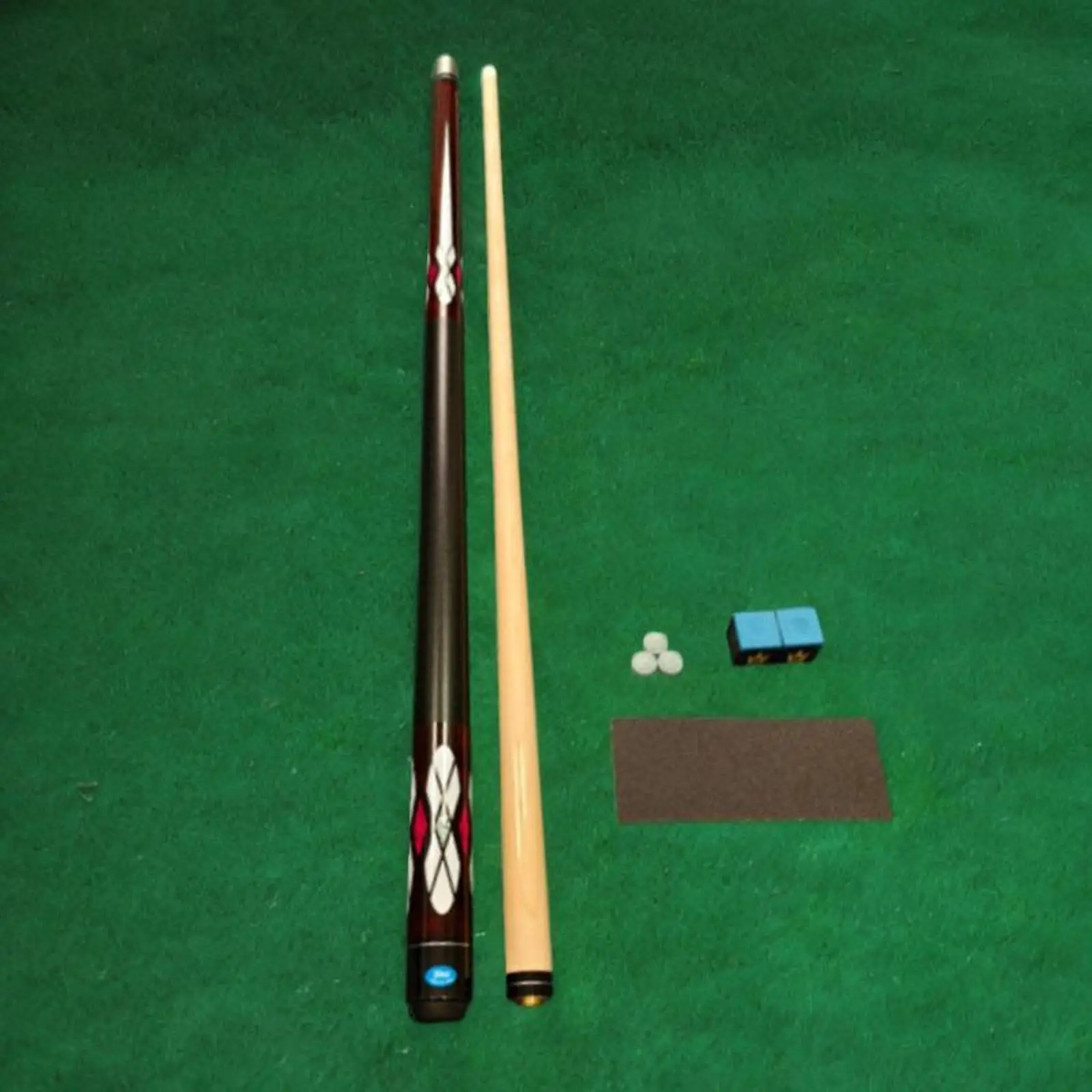 

Pool Cue Segmented Sleek Pool Stick Portable 57.5inch Two Sections Billiard Cue for Beginners Adults Billiard Players Pool Game