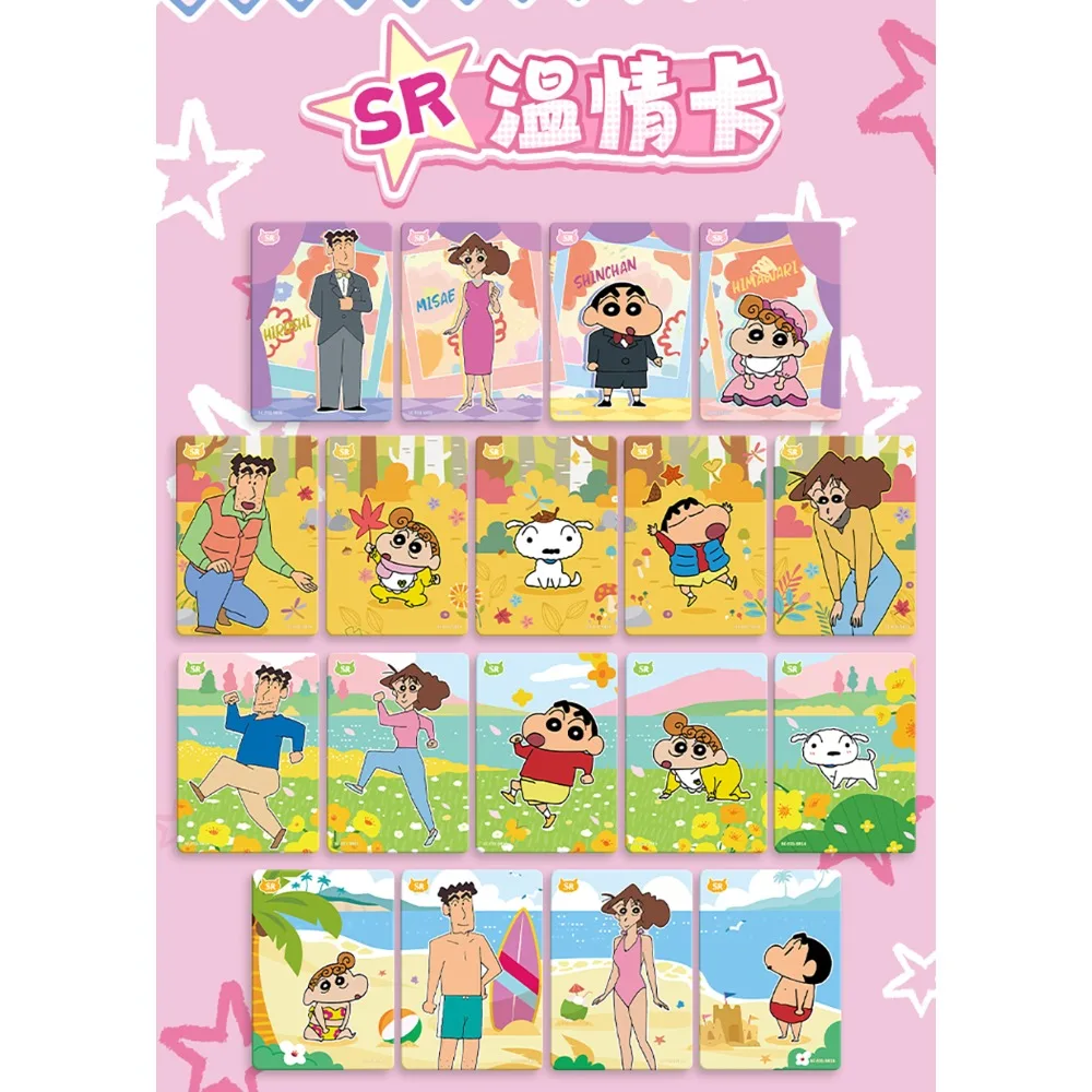 KAYOU – cartes de Collection Crayon Shin-chan authentiques, profondeur aimé, partition élevée, comédie familiale, personnage d'anime, cartes rares et limites, cadeaux