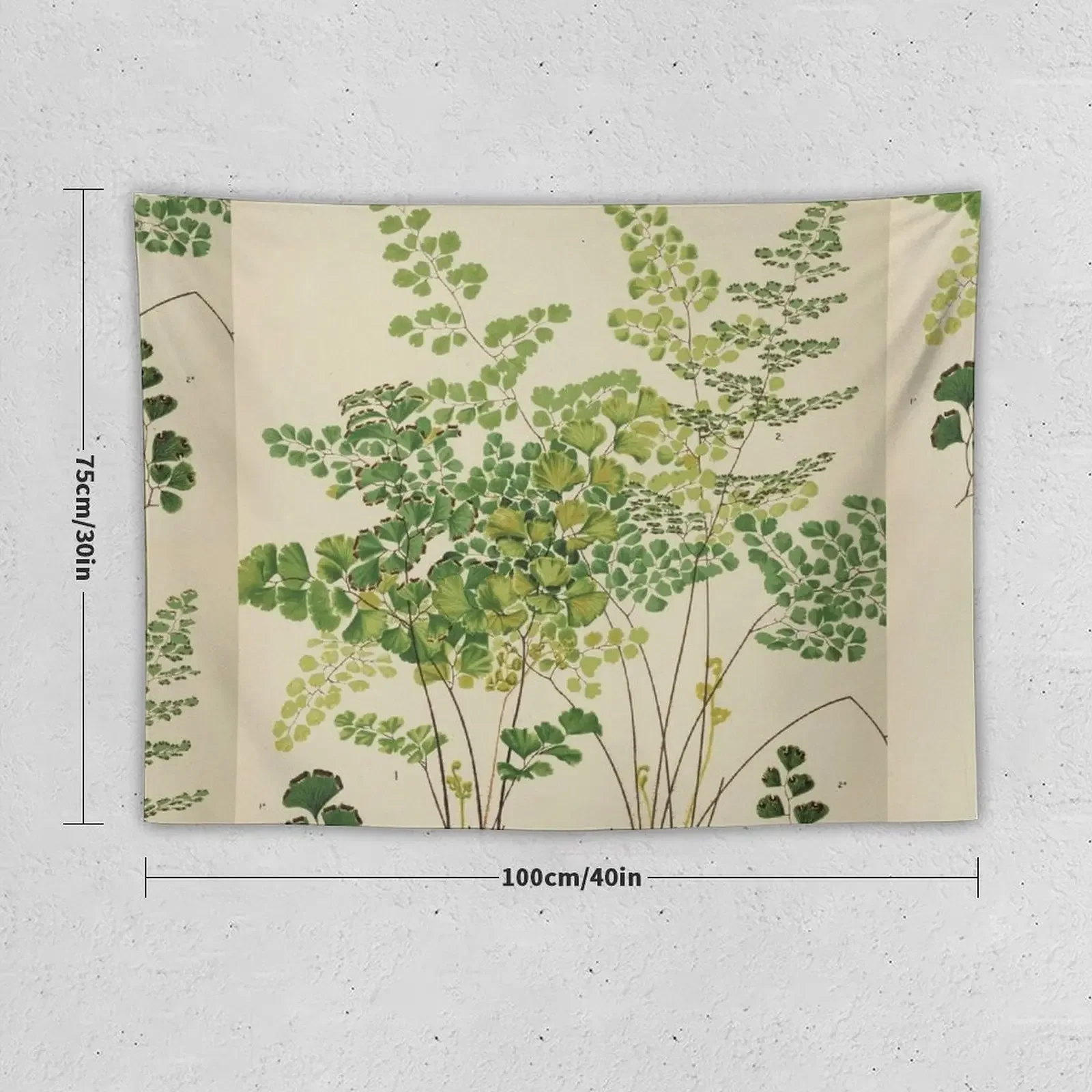 Maidenhair Ferns Tapestry Art Mural Wall Tapestries Outdoor Decoration Wall Hanging Wall Tapestry