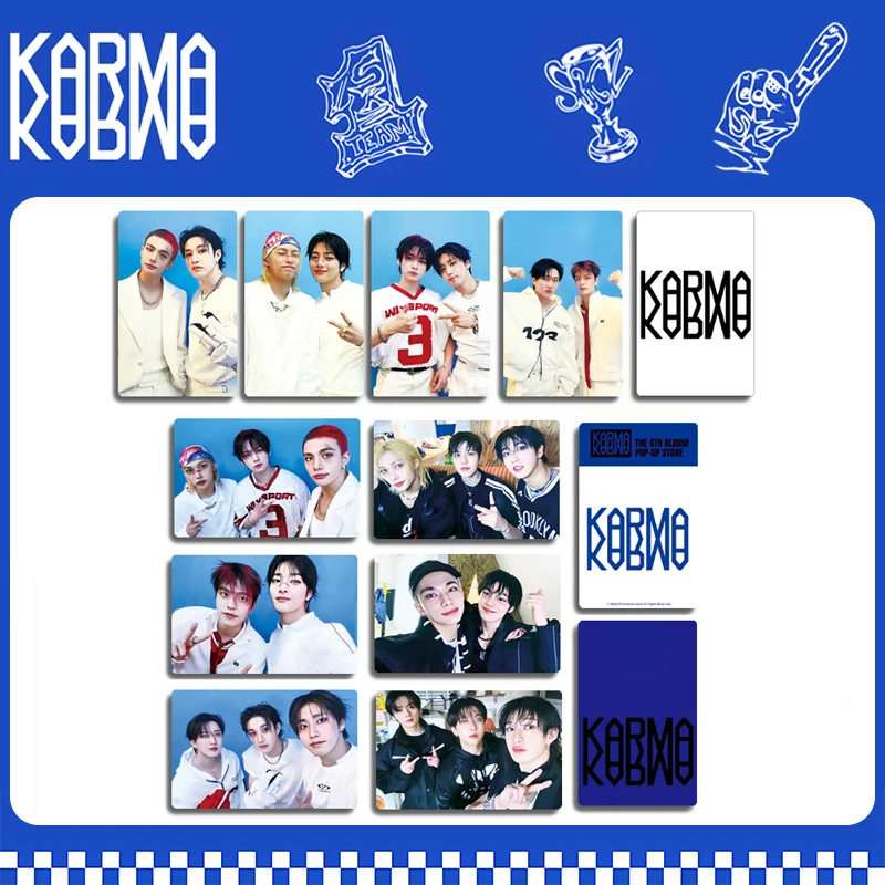 8pcs KPOP Idol Stray KARMA Merch Photocard New Album Lomo Cards CEREMONY Photobook Collection Card Poster Postcard Photos Gift