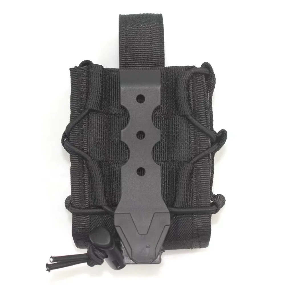 Système Molle Portable, menottes en Nylon, cadre de menottes universel ouvert, manette résistante à l'usure, manchon en cuir, sac de taille