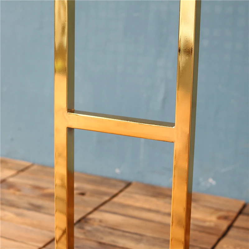 JAROWN 웨딩 아치 반짝 이는 골드 아치 웨딩 소품 더블 폴 스퀘어 플라워 스탠드 야외 프레임 선반 파티 배경 장식