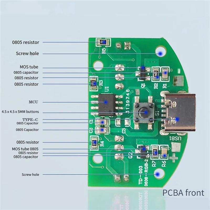 A97I-3X Modulo atomizzatore umidificatore USB a doppio spruzzo Scheda di controllo doppio spruzzo Modulo scheda driver atomizzatore a doppio spruzzo, Set B