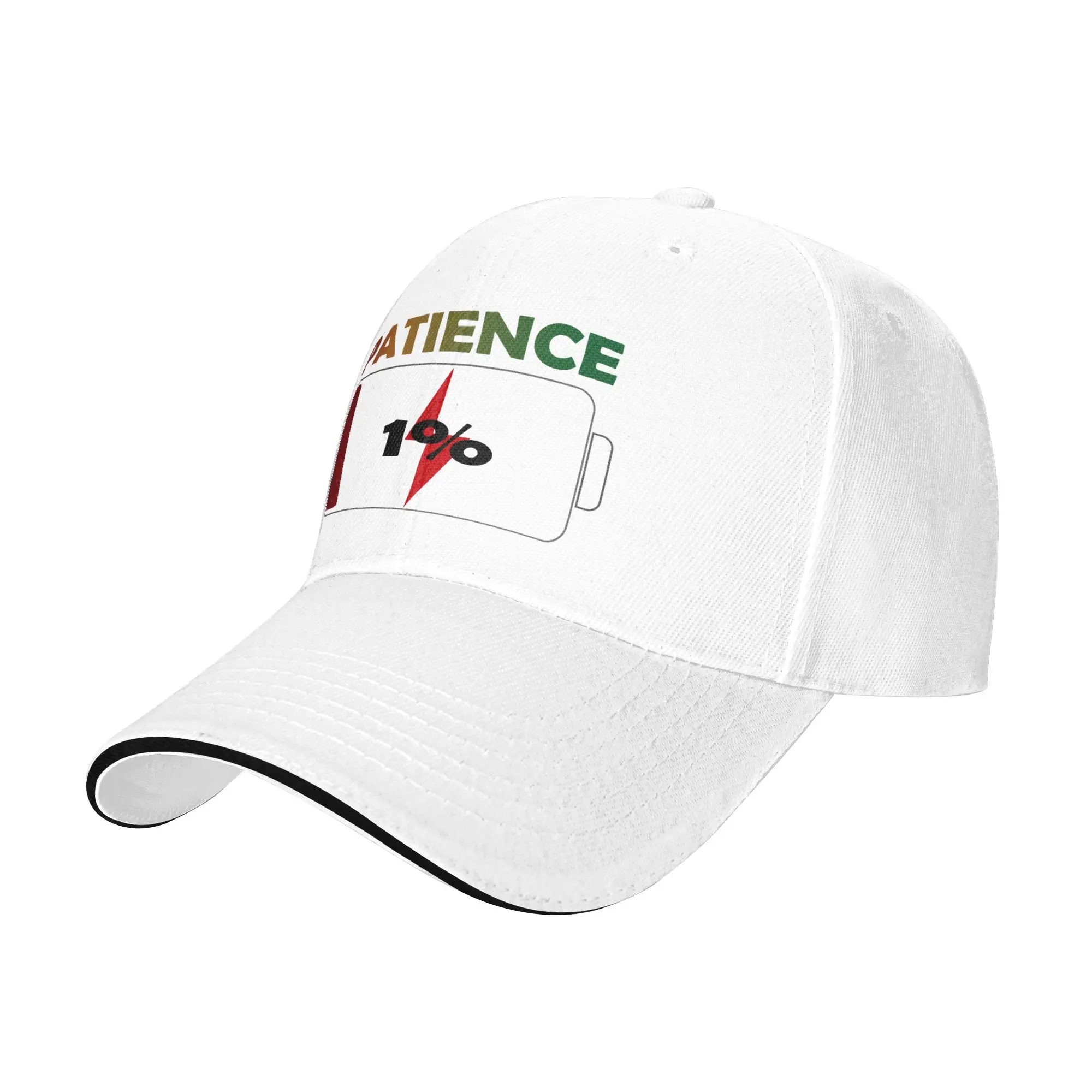 Patience at 1% Gift Baseball Cap Merch Classic  Sun Caps For Men Women Daily Headewear  Adjustable Fit