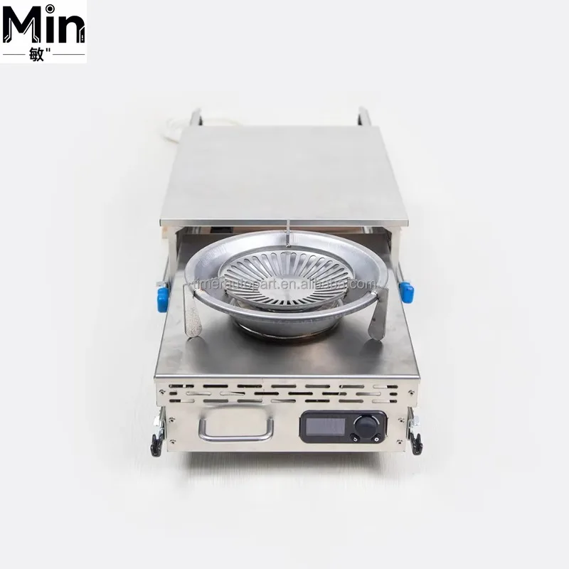 12V 24V Multi-functional Pull Out RV Stove Oven Combo for RV Kitchen Retrofit Camping Travel