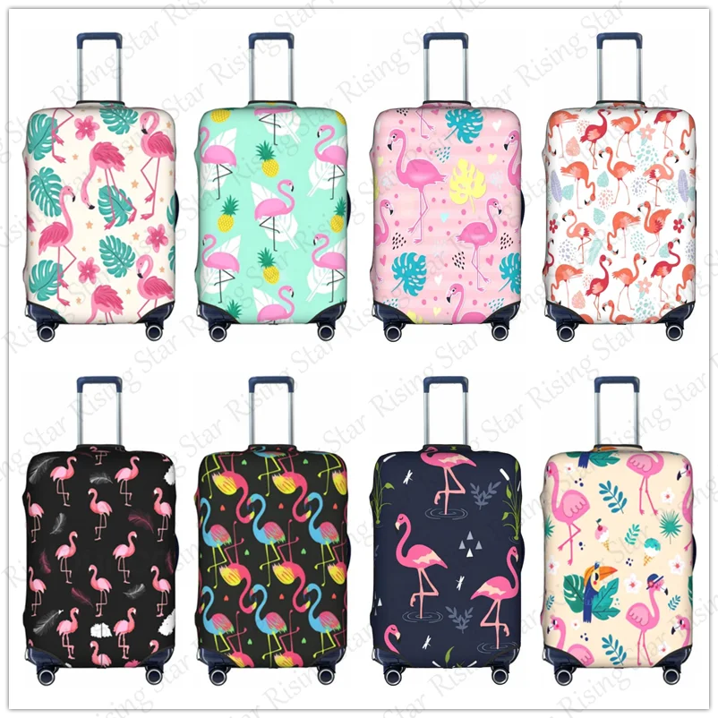 

Pink Flamingo Thick Elastic Luggage Protective Cover Zipper Suit For 18-32 inch Bag Suitcase Covers Travel Accessories