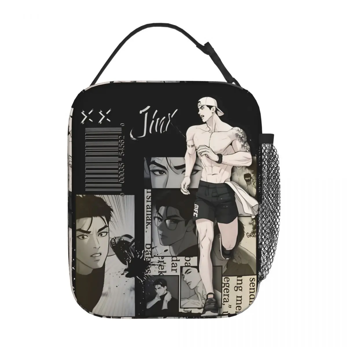 Joo Jaekyung Vl Bolsa de almuerzo con aislamiento Bolsa más fresca Contenedor de almuerzo, fiambrera portátil para hombres, mujeres, viajes de oficina