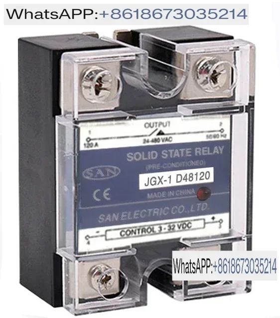 Single Phase Solid State Relay JGX-1 D4840 D4825 D48100 40A 60A1 0A 120A