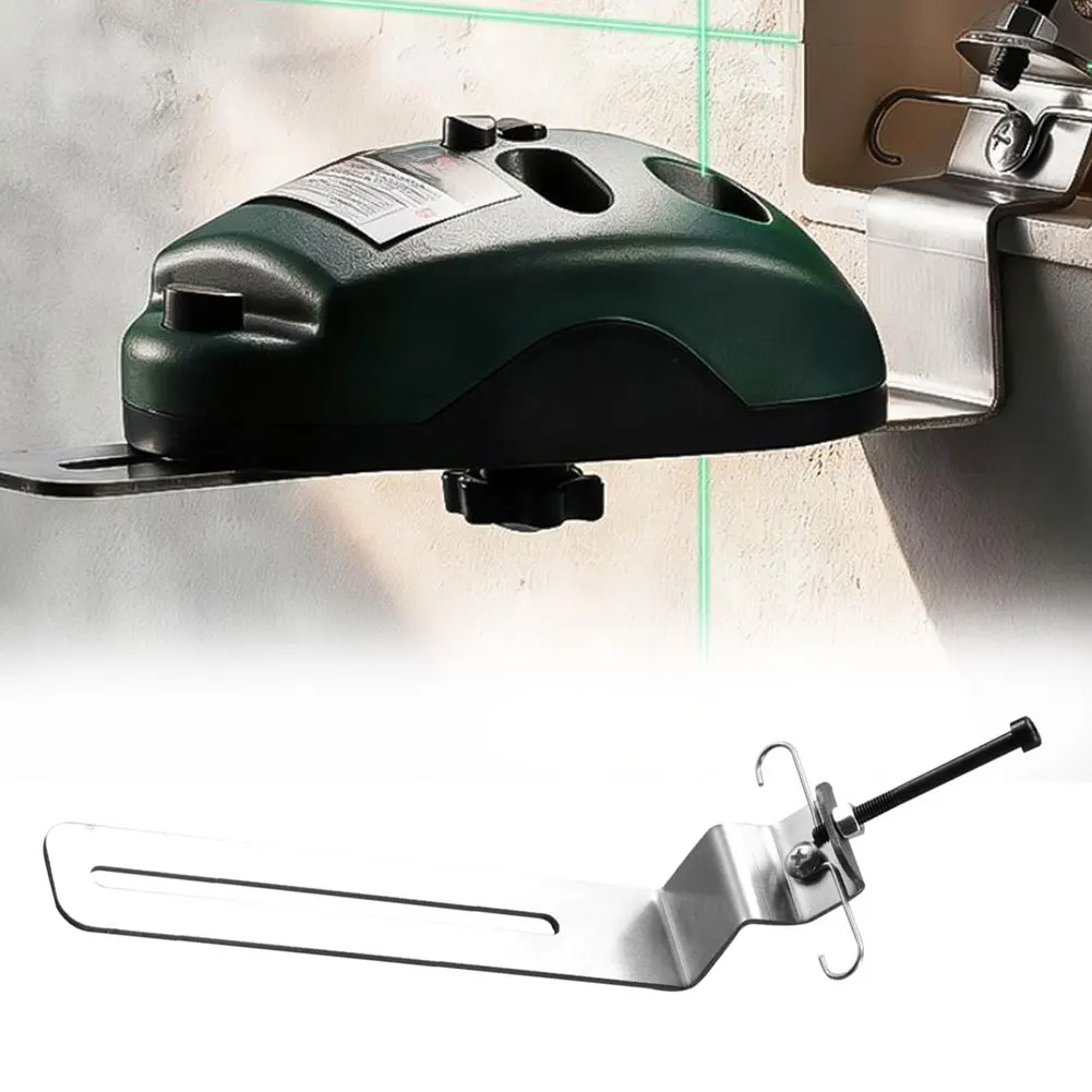 Stainless Steel Level Bracket with Non Drilling Installation and Vibration Resistant Spring Lock for Secure Holding