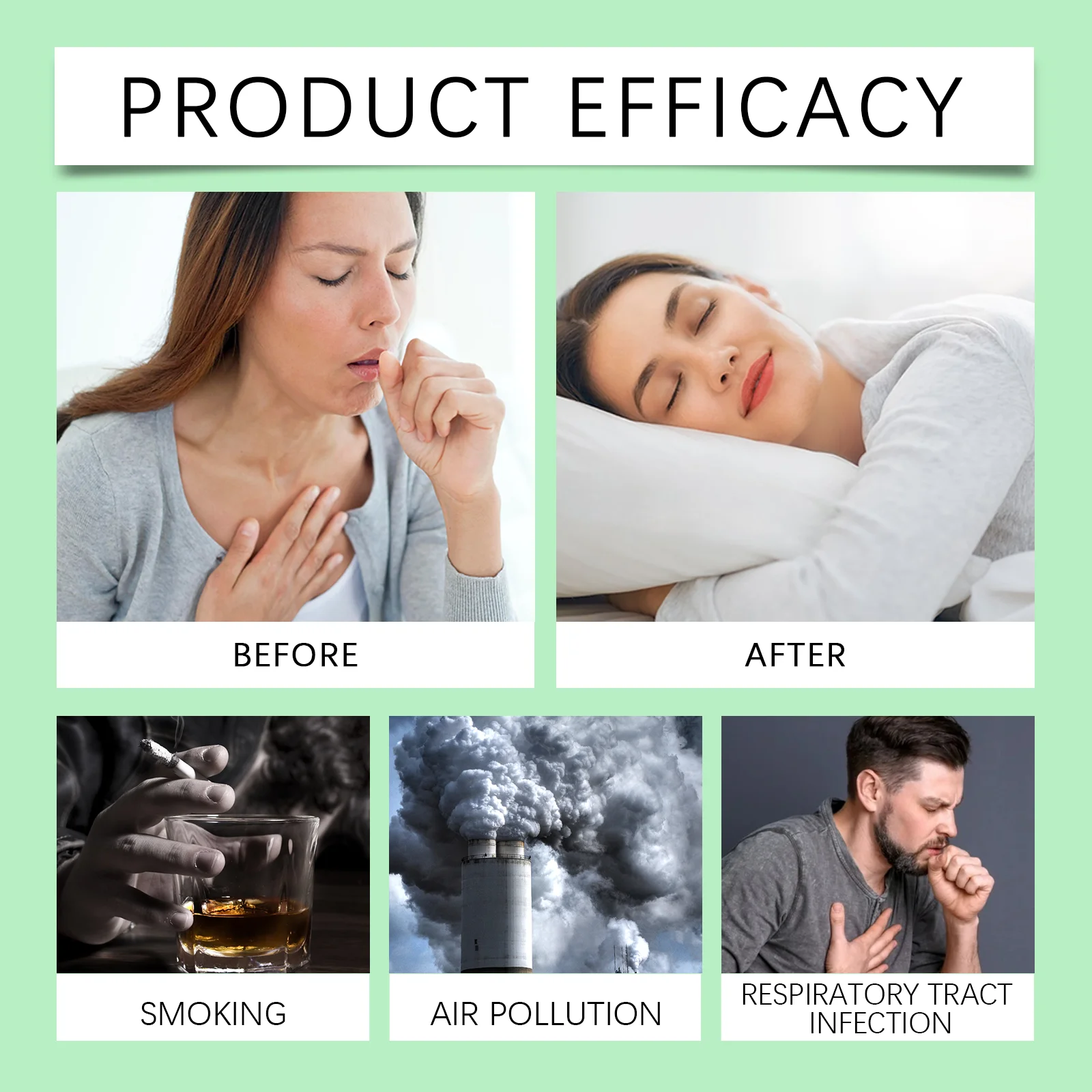 Herbal Lung Cleansing Spray Clear Mucus Promote Smooth Breathing Detox Clean Liver Moisten Lung Support Cough Relief Oral Spray