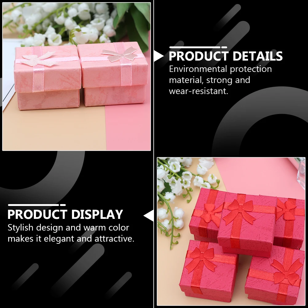

36pcs Jewelry Box Eco-Friendly Material Sturdy Wear-Resistant Elegant Design for Earrings Necklaces Bracelets Wedding for Small