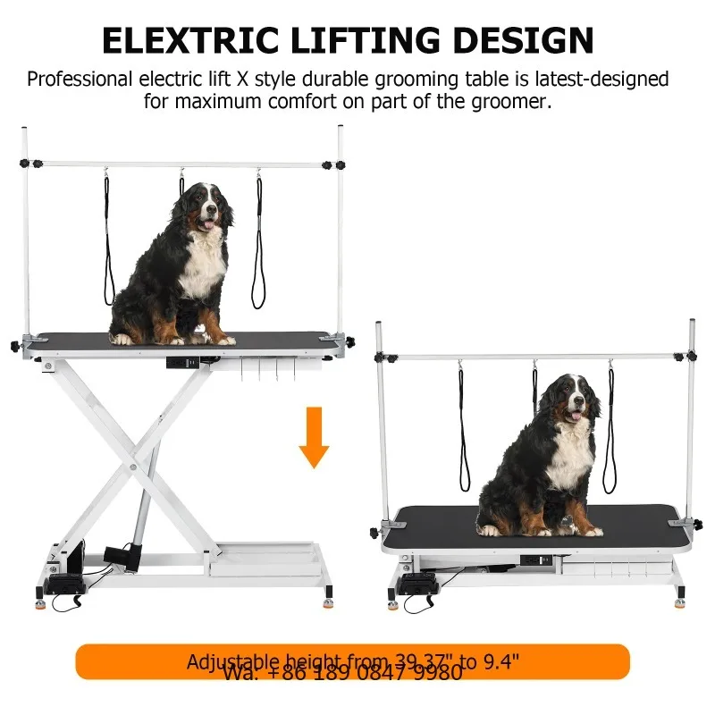 【Hot】Electric Lift Dog Grooming Table Heavy Electric Grooming Arm Table for Pets & Large Dogs Adjustable Height Non-slip Deskto 3
