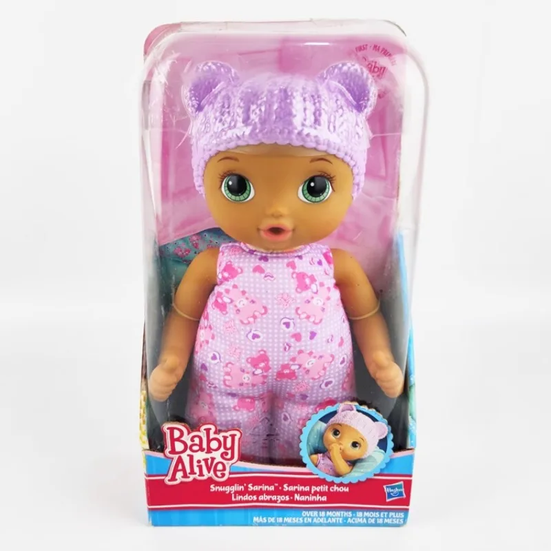 Hasbro BABY ALIVE Snugglin Sarina Soft and Sweet Doll Christmas Gifts for Children Original Anime Action Figure Model Toys